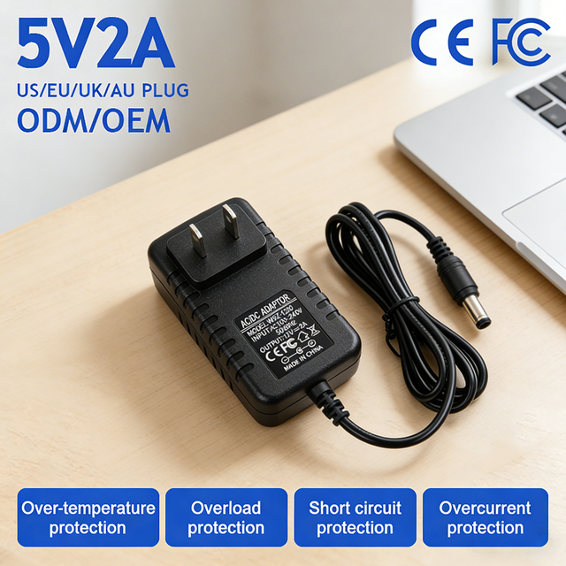 Universal 5V 2A Power Adapter US Plug 5V2000mA AC/DC 5V 2a Power Supply 10W Switching Power Adapter for Routers