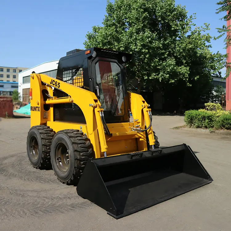 Runtx cinese ruota Skid Steer binario caricatore con Trencher betoniera forcella Pallet