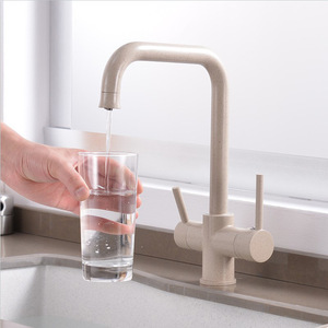Elegante <span class=keywords><strong>Rubinetto</strong></span> da <span class=keywords><strong>Cucina</strong></span> in Ottone Nero con <span class=keywords><strong>Filtro</strong></span> dell'Acqua - Miscelatore Purificatore d'Aria per Acqua Potabile Pulita - Product Image 4