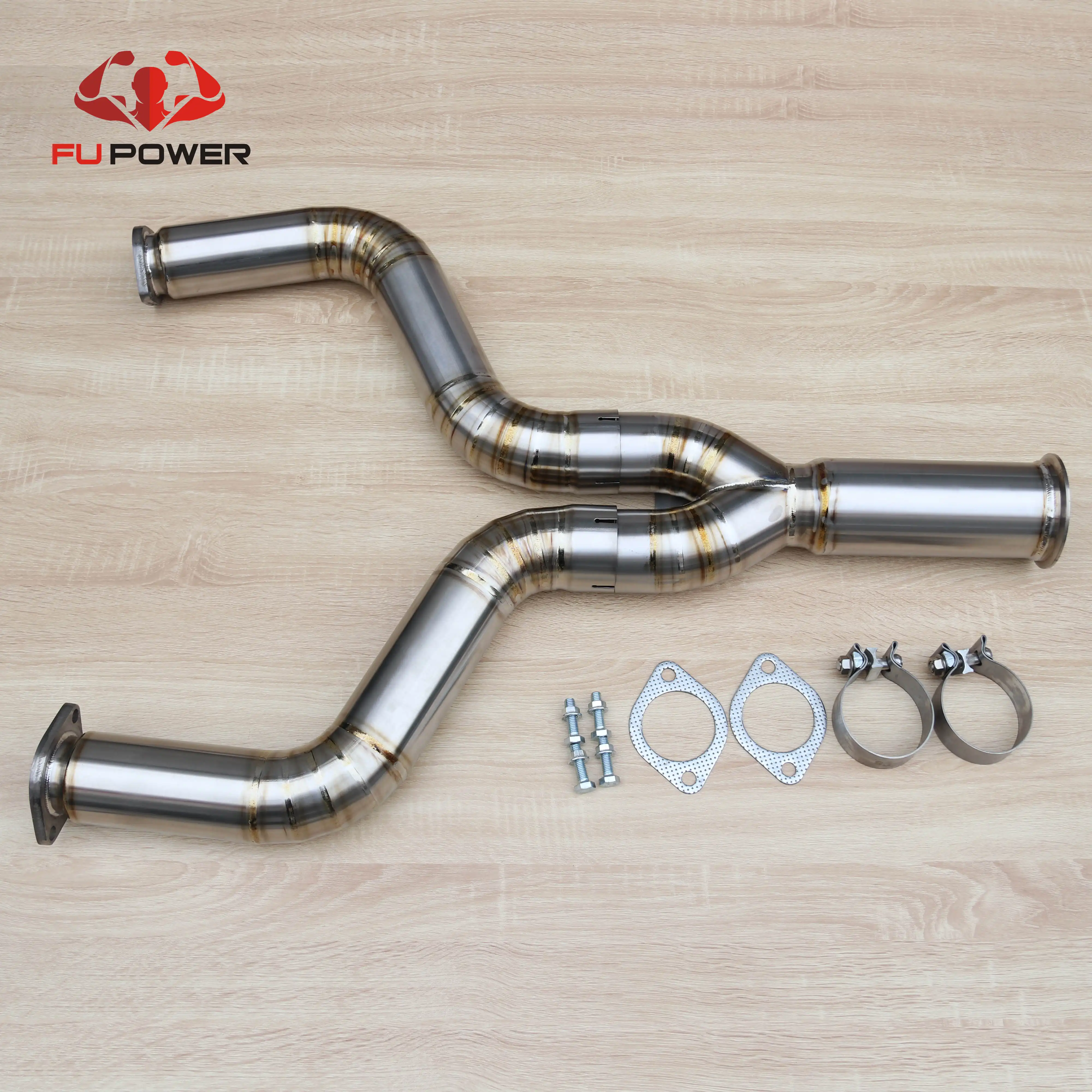 3" Titanium Mid Y Pipe Exhaust Nissan 350Z 370Z TB6110-NS02A
