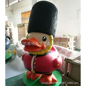 Escultura de Pato de Resina para Montar en el Suelo, Figura Hecha a Mano Resistente para Exteriores, Decoración de Cumpleaños - Product Image 3