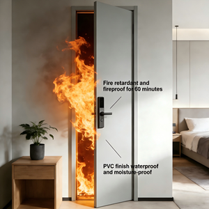 Porte coupe-feu à <span class=keywords><strong>prix</strong></span> d'usine, film PVC ignifuge 60 minutes, résistant à l'humidité, taille personnalisée, garantie 2 ans, pour toilettes publiques - Product Image 5