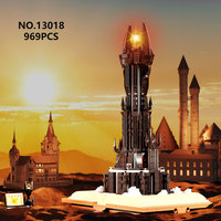 MJI MOC Block 969 piezas pequeñas partículas Castillo mágico construir bloque educativo plástico ensamblado rompecabezas juego de bloques de construcción juguete 13018