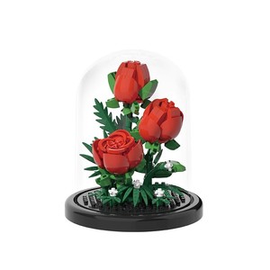 Jouets <span class=keywords><strong>de</strong></span> construction en forme <span class=keywords><strong>de</strong></span> fleurs, bouquet <span class=keywords><strong>de</strong></span> fleurs éternelles <span class=keywords><strong>pour</strong></span> adultes et enfants, boîte cadeau, ensemble <span class=keywords><strong>de</strong></span> blocs <span class=keywords><strong>de</strong></span> construction en micro-plastique en forme <span class=keywords><strong>de</strong></span> fleurs - Product Image 1