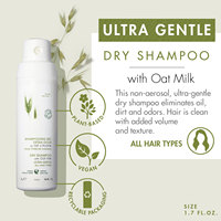 Shampooing en poudre libre et sec sans paraben et sans sulfate avec lait d'avoine