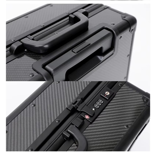 <span class=keywords><strong>Valise</strong></span> à roulettes en fibre de carbone de haute qualité 20/24 pouces, prix usine, avec cadre en aluminium et roues universelles silencieuses, bagage cabine - Product Image 4