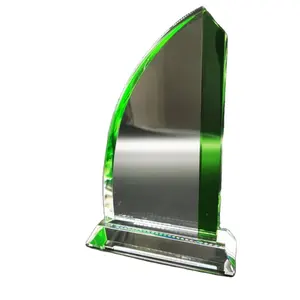 2023 Custom Souvenir Acrylic Plaque Sail Blank Crystal Award Trophy
