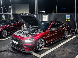 ชุดแต่งคาร์บอนไฟเบอร์ Genesis G70 รุ่น AD Style สำหรับดิฟฟิวเซอร์หน้า สปอยเลอร์ สภาพใหม่ อุปกรณ์เสริมรุ่นอัพเกรด ปี 2021-2023 ติดตั้งง่ายด้วยกาวในตัว - Product Image 4