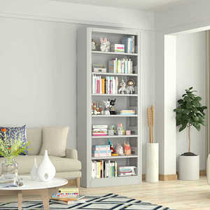 Libreria in metallo a <span class=keywords><strong>cinque</strong></span> piani doppia in acciaio bianco per biblioteche scolastiche e uffici Versatile per biblioteche - Product Image 4