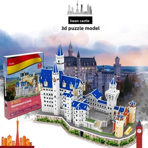 Rompecabezas 3D de Madera del Castillo de Swan en Alemania, Serie de Arquitectura Mundialmente Famosa, Material Didáctico Geográfico, Modelo de Ensamblaje DIY - Product Image 1