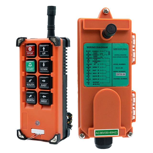 High Quality F21-E1B Wireless IP65 Waterproof Industrial Universal Car Lifts Crane Smart Remote Controller 225M Control Distance