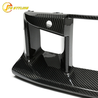 Grille de pare-chocs avant en fibre de carbone sèche pour kits carrosserie BMW G87 M2 – Remplacement de grille d'admission d'air avant en carbone véritable