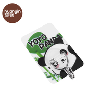 Lindo Panda decorativo montaje en pared adhesivo animal llavero ganchos