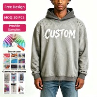 Sudadera con Capucha para Hombre, Personalizada, 320 g/m², 100% Algodón, Diseño Gráfico DTG en el Pecho, Corte Ajustado, Sudadera de Felpa de Algodón
