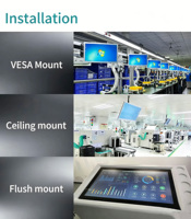 OEM/ODM Industrial Computer IP65 Waterproof 21.5 Inch PCAP Touch Screen Industrial Panel PC Windows Android 4GB/8GB/16GB RAM