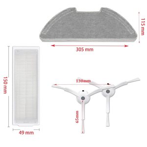 Cepillo lateral principal, almohadilla de mopa, filtro de vacío, accesorios de aspiradora Mijia para <span class=keywords><strong>Xiaomi</strong></span> Mi Robot Vacuum-<span class=keywords><strong>Mop</strong></span> <span class=keywords><strong>2</strong></span> <span class=keywords><strong>Pro</strong></span> Lite MJST1SHW MJSTL - Product Image 2