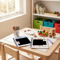 Cuaderno de Juego de Imitación ZS-PC0073 de Diseño Original, A5, Educativo, para Niños, Encuadernado con Grapa, para Venta en Línea
