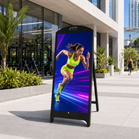 Máquina de Publicidad Exterior con Control en la Nube, Pantalla LED Independiente, Resistente a la Intemperie IP65, Señalización Digital para Comercios, Tablero de Menús