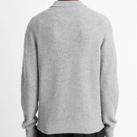 Polo à boutons personnalisé au design classique Pull en cachemire avec fermeture éclair pour hommes