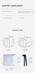 Factory Direct Sale Car <strong>Pet</strong> Bed Easy Clean Removable <strong>Pet</strong> House Handheld Car <strong>Seat</strong> <strong>Pet</strong> Bed Durable Safety Travel <strong>Dog</strong> Car Bed - Product Image 6