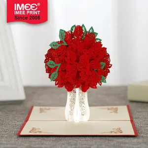 IMEE High-end Fiore Albero Pop Up 3D Biglietto di Auguri con Busta per la Festa della Mamma di Cerimonia Nuziale Di Compleanno