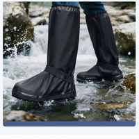 Bottes de pluie imperméables pour sports d'hiver et moto, hautes, antidérapantes, anti-chute, en PVC épaissi pour adultes (S-2XL)