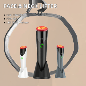 Dispositivo di terapia della luce a infrarossi palmare di fascia alta per Lifting viso collo massaggiatore fotone pelle stringere ABS acciaio inox <span class=keywords><strong>LED</strong></span> - Product Image 2