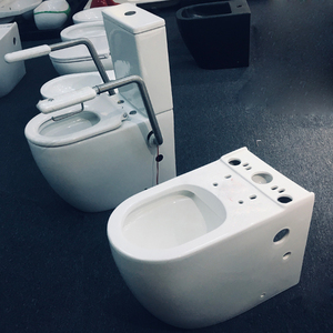 Inodoro ergonómico monobloque con asiento abatible <span class=keywords><strong>para</strong></span> ancianos y <span class=keywords><strong>discapacitados</strong></span>, ideal <span class=keywords><strong>para</strong></span> hospitales y sanitarios públicos. - Product Image 6