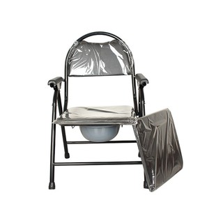 Houde Kangyuan <b>Folding</b> <b>Commode</b> Chair Large Backrest With Bucket Seat Portable For Elderly Hospital Use - Product Image 1
