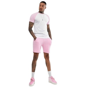 Conjunto de Camiseta y Pantalones Cortos de Algodón Casual de Verano de Alta Calidad, Transpirable, con Logotipo Personalizado, Colores Personalizados para Hombre - Product Image 2