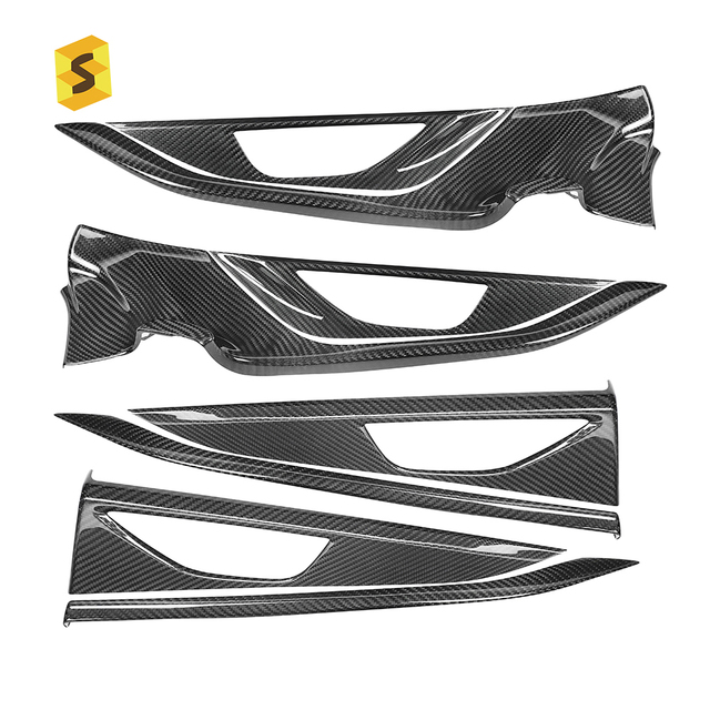 Shasha Carbon Fiber Accessories Front and Rear Door Trim Car Interior Trim for Subaru WRX 2022-2023