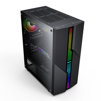 Casing Pc Gaming SAMA ARGB Lampu Led, Sarung Hp Komputer dengan USB 3.1 Edisi Bermain Game