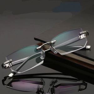 แว่นตาแฟชั่นปี 2025 สำหรับทุกเพศ แก้ปัญหาสายตายาว ดีไซน์เพชร ตัดแสงสีฟ้า กรอบบางเฉียบ สำหรับอ่านหนังสือ ผู้ชาย ผู้หญิง - Product Image 2