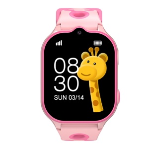 Reloj Inteligente Rosa para Niños con Pantalla de Jirafa, 4G, GPS, WiFi, Videollamada, Resistente al Agua IP67 - Product Image 1