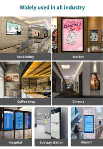 Grosir layar iklan sentuh kios LCD IPS terpasang di dinding 32 43 49 5 65 75 85 inci 2K/4K untuk toko ritel Display Digital - Product Image 6