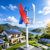 Éolienne à axe vertical de type X 300W-2000W, générateur éolien hors réseau 12V/24V/48V pour maison, ferme et toit
