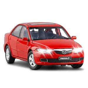 Wholesale mazda 6 diecast 1:32 with light to open the door children's toy alloy car diecast model Vehicles For Kids Toy For gift