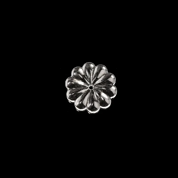 Hot Clear 20mm Flat Back Blumen form Kristall Rosette Perlen Mittel loch Glasperlen Home Exquisite Kristall Kronleuchter Anhänger