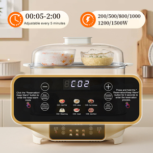 <span class=keywords><strong>Vaporera</strong></span> Eléctrica Multifuncional de Gran Capacidad para el Hogar, 1500W, Carcasa de Plástico de Cuatro Capas, Función de Vapor Instantáneo - Product Image 4