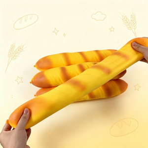Wholesale Jumbo Bread Squishy Toys Slow Rising Baguette Stress Relief Toy Food Squishy Novelty <b>Fidget</b> Toys Bulk - Product Image 6
