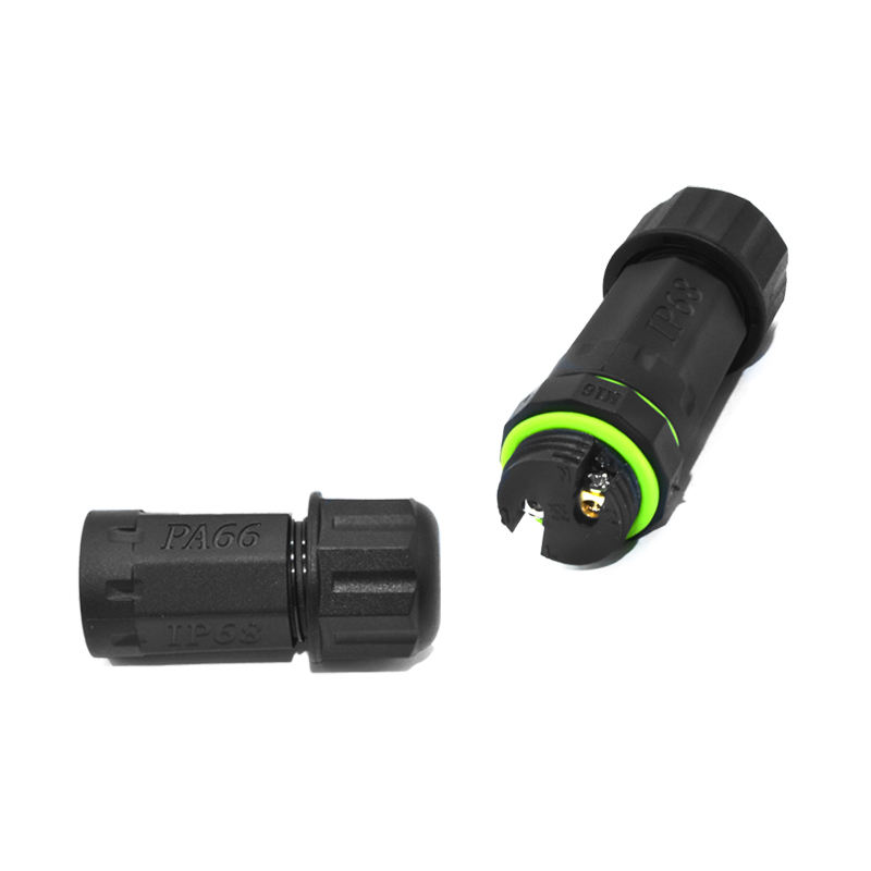 YXY M16 2-Pin IP68 Waterproof Power Connector Screw Lock