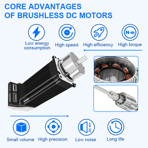 Rb 57BLDC với RDX 200W <span class=keywords><strong>DC</strong></span> động cơ 24V 3000rpm với 24V 200W không chổi than <span class=keywords><strong>DC</strong></span> điều khiển động cơ cho Drone thiết bị BLDC 24V - Product Image 3