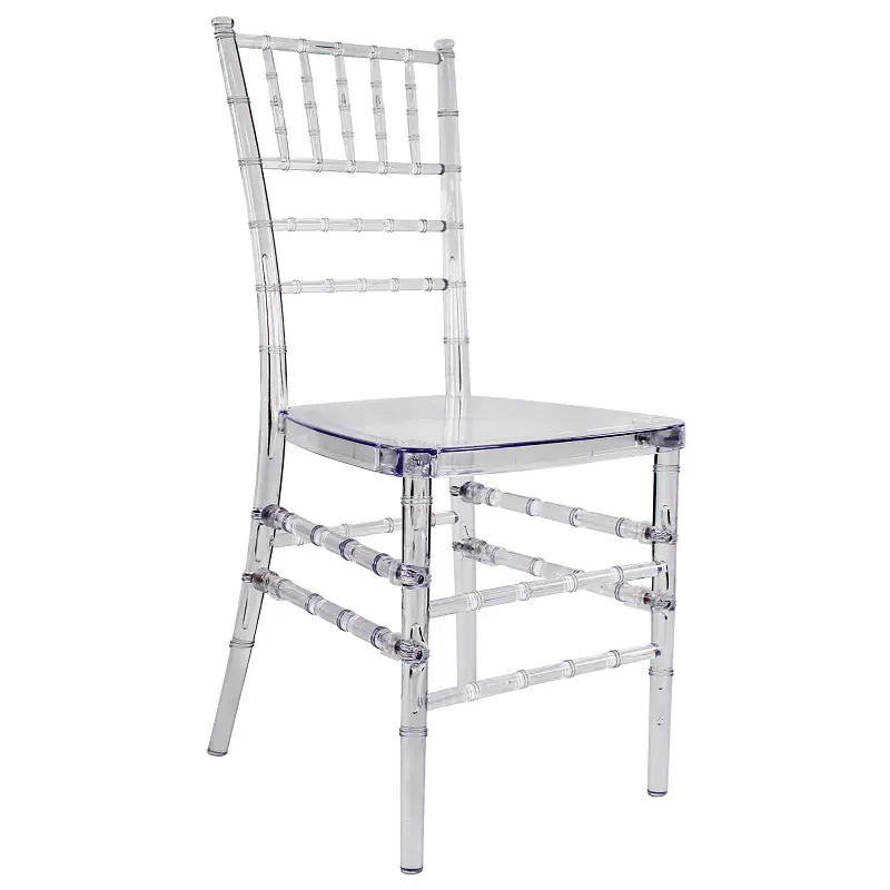 Chiavari napolyon sandalyeler düğün beyaz Modern otel sandalye parti kiralama mobilya kullanılan istiflenebilir ucuz akrilik sandalye