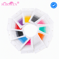 Brosses à sourcils jetables Fubowen en vrac, micro-brosses ultra-fines pour le lifting des sourcils, usage professionnel en salon