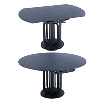 Mécanisme de table à manger peu encombrante, pivotant à 180 degrés, quincaillerie de pliage, conversion de plateau rectangulaire en carré, robuste
