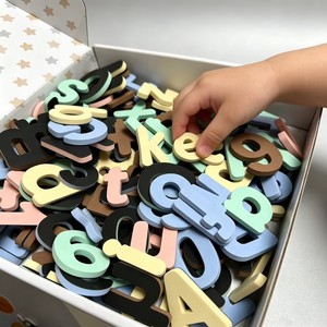 美观的彩色字母磁铁（大写字母和小写字母）冰箱磁铁家庭学校早期识字玩具适合幼儿 - Product Image 5