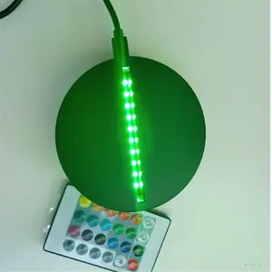 Design personnalisé télécommande 3D acrylique Base de lampe de nuit pour bébé cadeaux Table led pour enfants cadeaux de festival