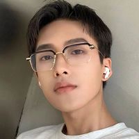 Nouvelles Lunettes Demi-Cerclées Rétro 2026, Lunettes de Lecture Anti-Lumière Bleue Professionnelles pour Hommes, Vente en Gros et Dropshipping