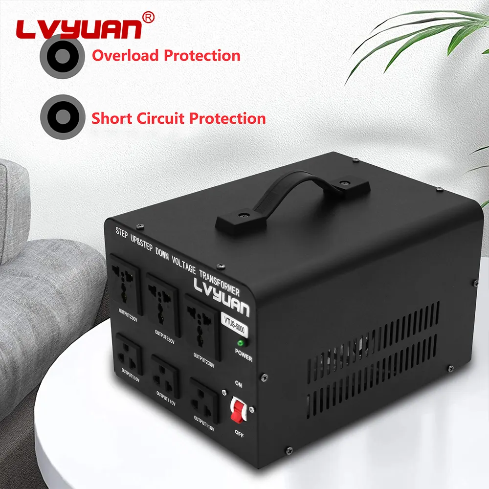 Lvyuan 5000W điều khiển điện biến áp chuyển đổi bước lên biến Áp Điện giá 230V 220V 110V bước xuống biến áp