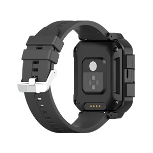 Reloj inteligente rectangular unisex con correa de silicona y hebilla, pantalla táctil, monitor de frecuencia cardíaca, caja de aleación de aluminio - Product Image 5